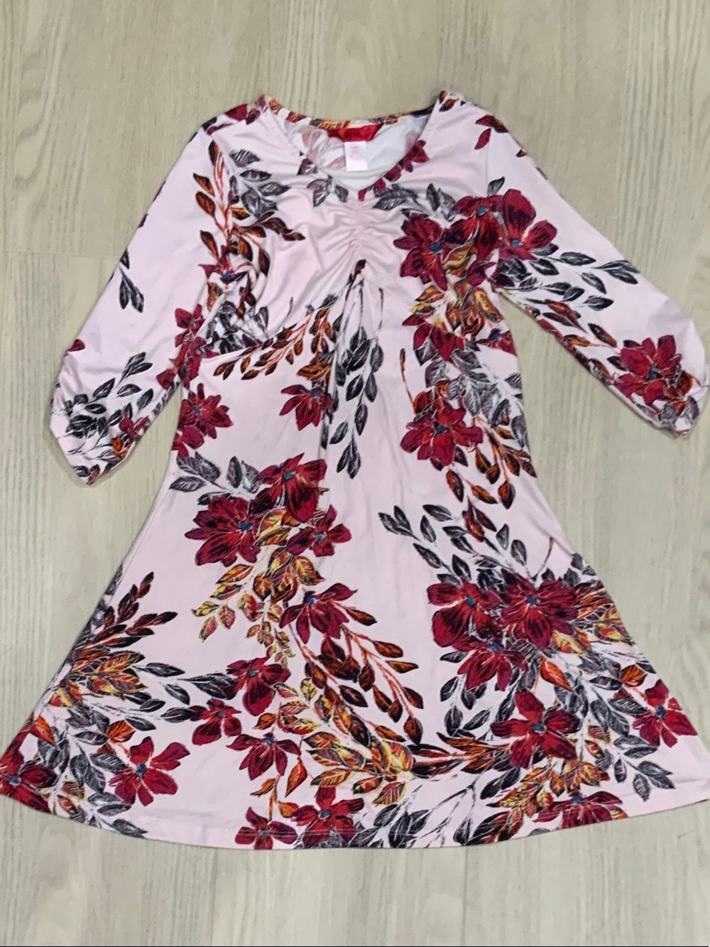 1st Kiss Girls Pink Floral Swing Dress girls 10-12
